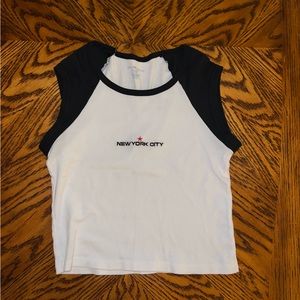 brandy melville new york short sleeve shirt